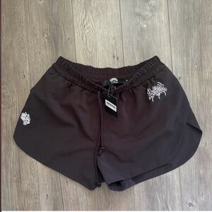 Darc Sport Black Athletic Shorts with White Graphic Accents
Without tags!